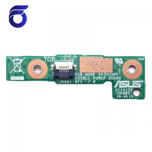 برد سوئیچ پاور Asus X550LC     برد سوییچ لپ تاپ ایسوس   پاور سوییچ لپ تاپ ایسوس   فروش قطعات تعمیری استوک لپ تاپ   فراپارس  قطعات تعمیری لپ تاپ ایسوس