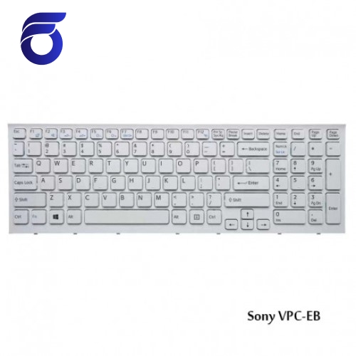 کیبورد لپ تاپ سونی VPC-EB سفید-با فریم   کیبورد لپ تاپ سونی VPC-EB   کیبرد لپ تاپ سونی مدلVPC-EB سفید    قطعات لپ تاپ   تعمیرات فوق تخصصی لپ تاپ تهران   فروش قطعات تعمیری لپ تاپ  مرکز پخش قطع