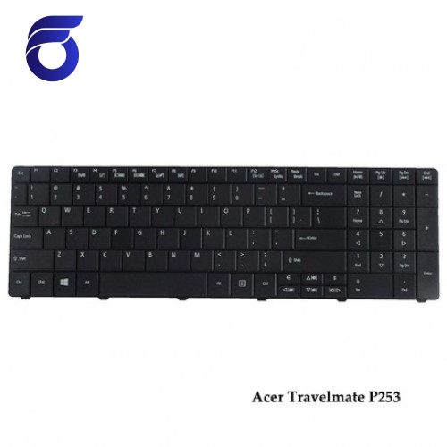 کیبورد لپ تاپ ایسر P253 مشکی - با دکمه پهن Acer Travelmate P253 Laptop Keyboard   کیبورد لپ تاپ ایسر P253   کیبرد لپ تاپ ایسر P253مدل مشکی   قطعات لپ تاپ   تعمیرات فوق تخصصی لپ تاپ تهران   فر