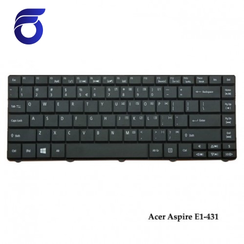 کیبورد لپ تاپ ایسر Acer Aspire E1-431 Laptop Keyboard مشکی-اینتر کوچک-بدون فریم  کیبورد لپ تاپ ایسر E1-431   کیبرد لپ تاپ ایسر مدل E1-431 مشکی   قطعات لپ تاپ   تعمیرات فوق تخصصی لپ تاپ تهران