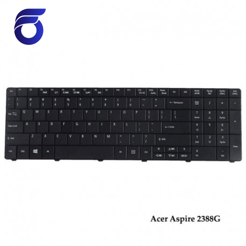 کیبورد لپ تاپ ایسر 2388G مشکی - با دکمه پهن Acer Aspire 2388G Laptop Keyboard   کیبورد لپ تاپ ایسر 2388G مشکی   کیبرد لپ تاپ ایسر مدل 2388G مشکی   قطعات لپ تاپ   تعمیرات فوق تخصصی لپ تاپ تهرا