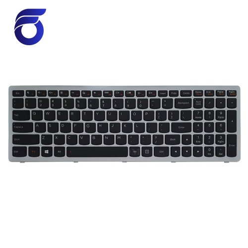 کیبرد لپ تاپ لنوو IdeaPad Z510 مشکی-با بک لایت-با فریم نقره ای   کیبورد لپ تاپ لنوو IdeaPad Z510   تعمیرات تخصصی لپ تاپ تهران    قطعات تعمیری لپ تاپ   مرکز پخش قطعات لپ تاپ تهران