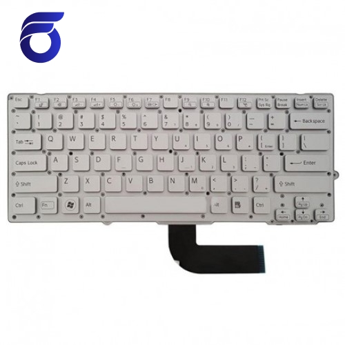 کیبورد لپ تاپ سونی PCG-41214M نقره ای-اینتر کوچک-بدون فریم