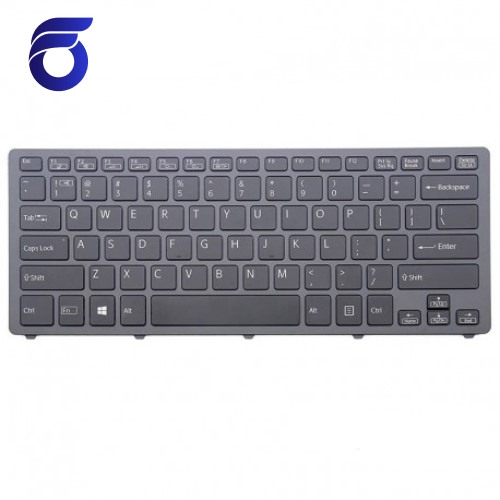 کیبورد لپ تاپ سونی Sony SVF14N Laptop Keyboard مشکی-با فریم-با بک لایت