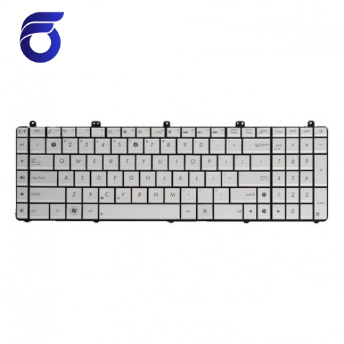 کیبورد لپ تاپ ایسوس N55 نقره ای  N55