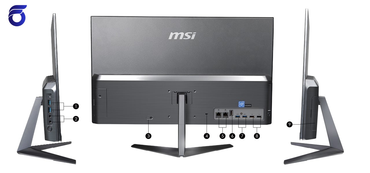 کامپیوتر بدون کیس ام اس آی مدل msi Pro 24X 10M i3 4GB 1TB Intel