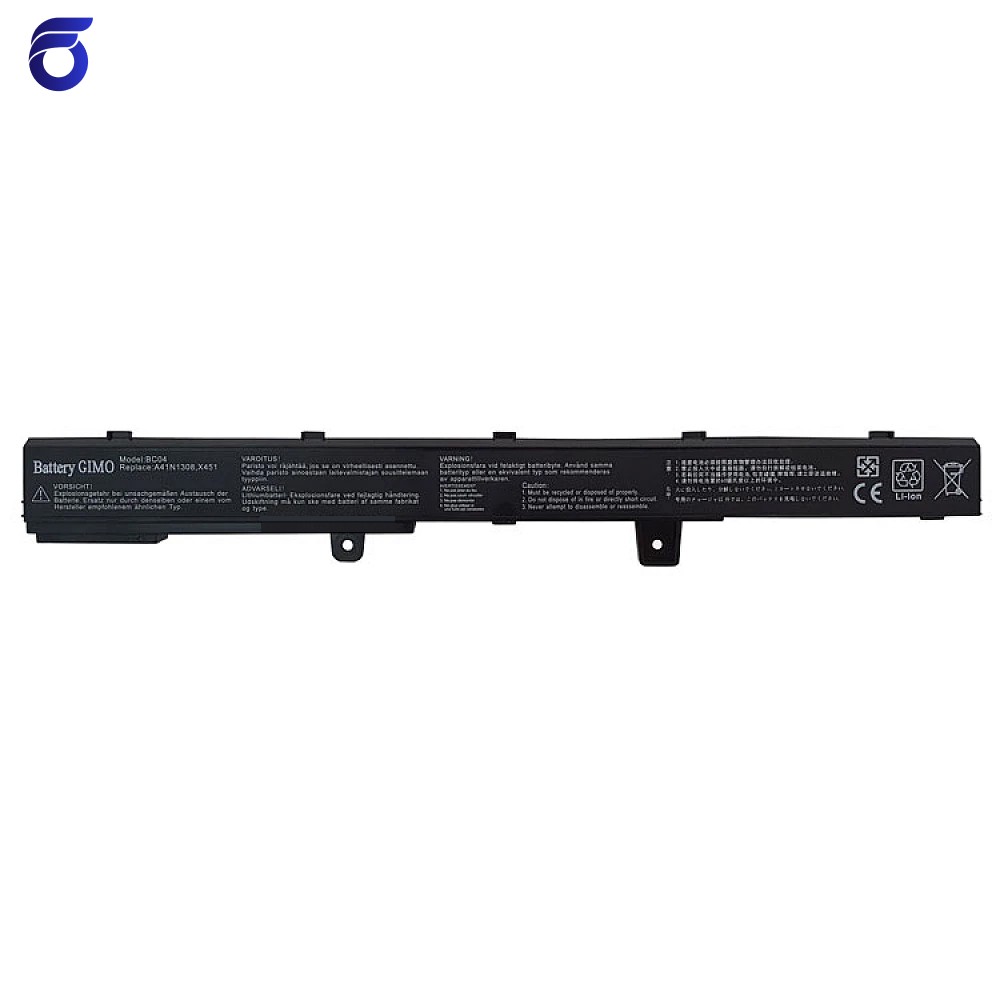 باتری لپ تاپ ایسوس Battery Asus X451 4Cell مشکی-داخلی