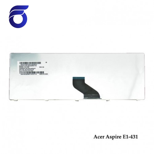 کیبورد لپ تاپ ایسر Acer Aspire E1-431 Laptop Keyboard مشکی-اینتر کوچک-بدون فریم