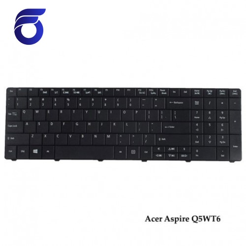 کیبورد لپ تاپ ایسر Q5WT6 مشکی - با دکمه پهن Acer Aspire Q5WT6 Laptop Keyboard