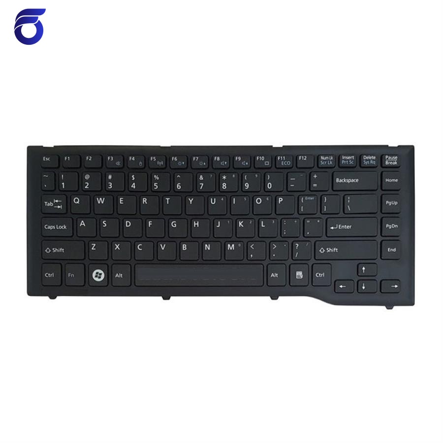 کیبورد لپ تاپ فوجیتسو Lifebook LH532 مشکی-اینترکوچک با فریم
