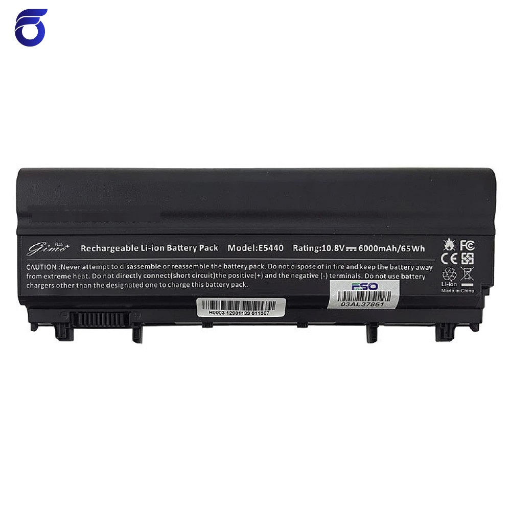 باتری لپ تاپ دل Latitude E5440_VV0NF 9Cell Gimo Plus مشکی-65 وات ساعت