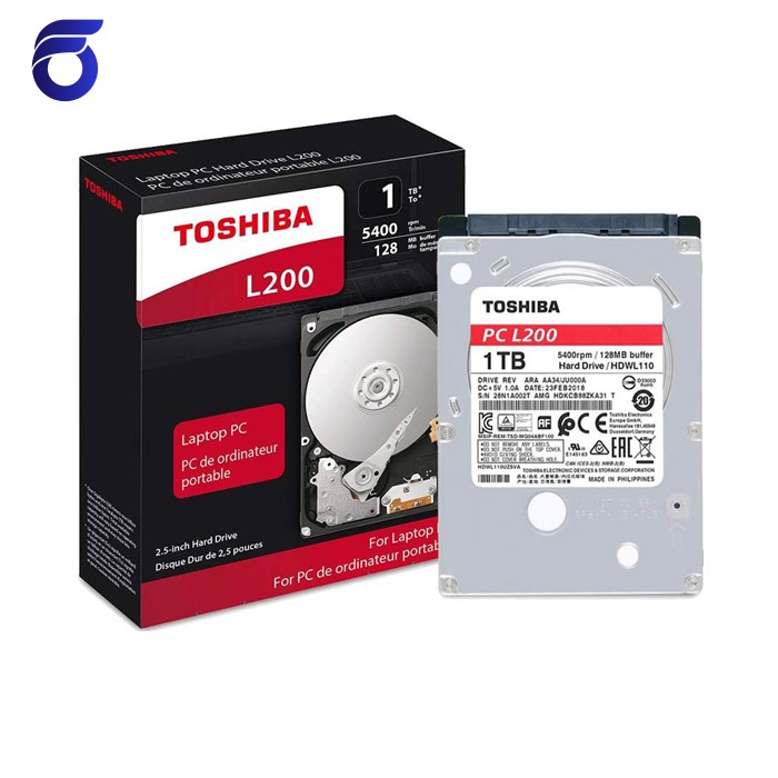 هارد دیسک داخلی لپ تاپ توشیبا مدل Toshiba L200 1TB 128MB