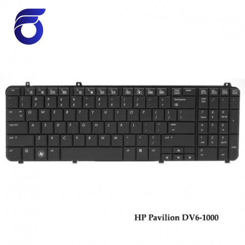 کیبورد لپ تاپ اچ پی DV6-1000 مشکی HP Pavilion DV6-1000 Laptop Keyboard