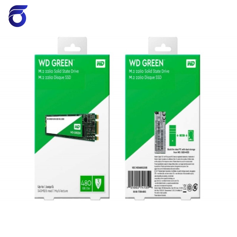 حافظه SSD وسترن دیجیتال مدل WD GREEN WDS480G2G0B M.2 2280 480GB