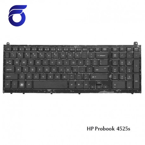 کیبورد لپ تاپ اچ پی 4525 مشکی-با فریم HP Probook 4525s Laptop Keyboard
