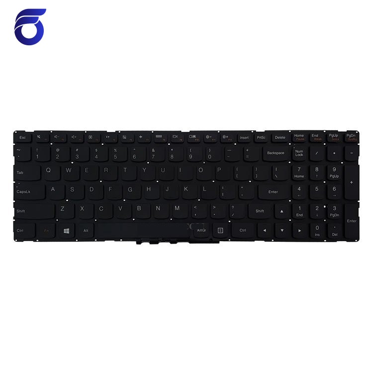 کیبورد لپ تاپ لنوو IdeaPad 500 مشکی-اینترکوچک بدون فریم