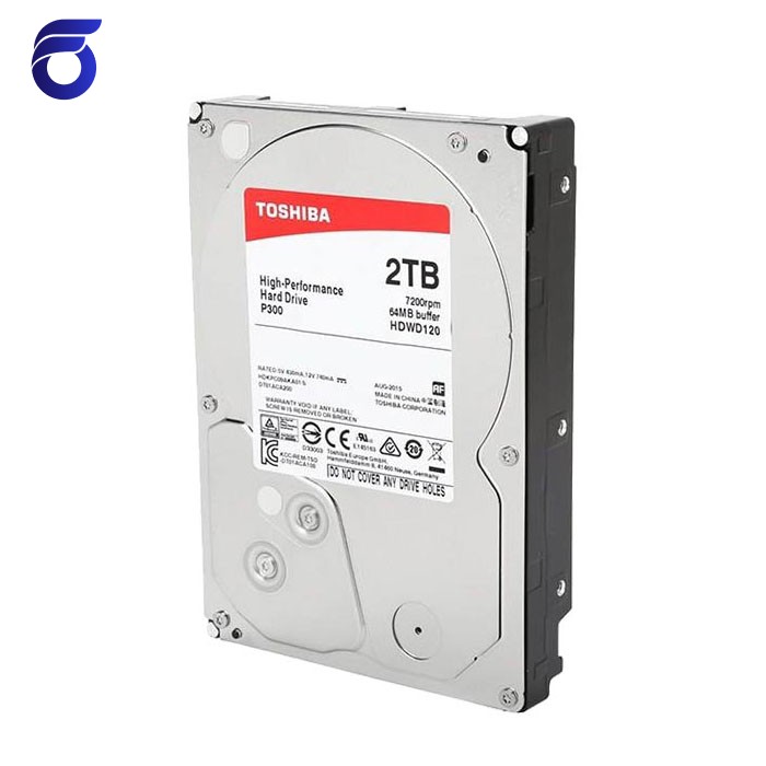 هارد دیسک توشیبا مدل Toshiba P300 HDWD120 2TB پک دار
