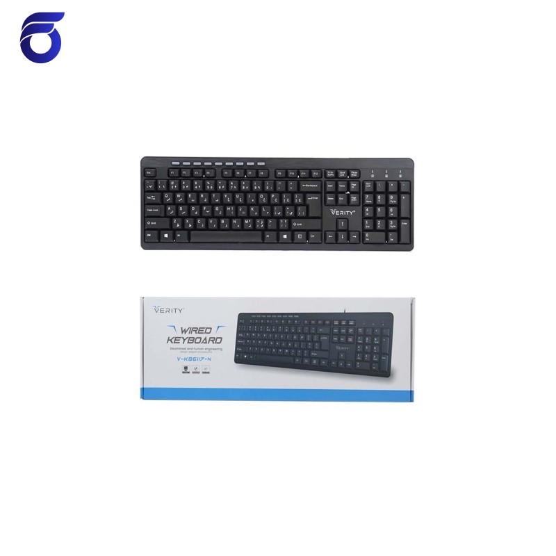 کیبورد باسیم وریتی مدل Verity V-KB6117-N