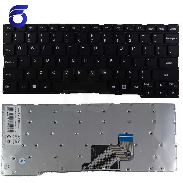 کیبورد لپ تاپ لنوو Yoga 300-11IBR مشکی-اینترکوچک بدون فریم