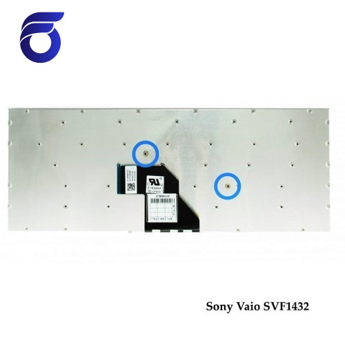کیبورد لپ تاپ سونی Sony Vaio SVF1432 Laptop Keyboard مشکی-اینتر کوچک-بدون فریم