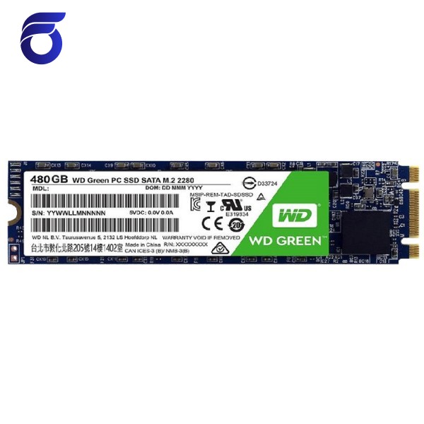 حافظه SSD وسترن دیجیتال مدل WD GREEN WDS480G2G0B M.2 2280 480GB