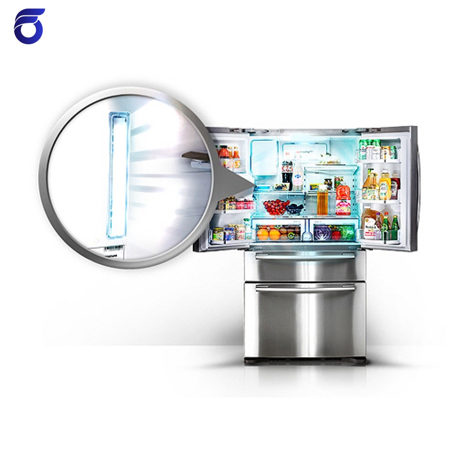 یخچال فریزر ساید بای ساید استیل سامسونگ مدل RFG28MESL