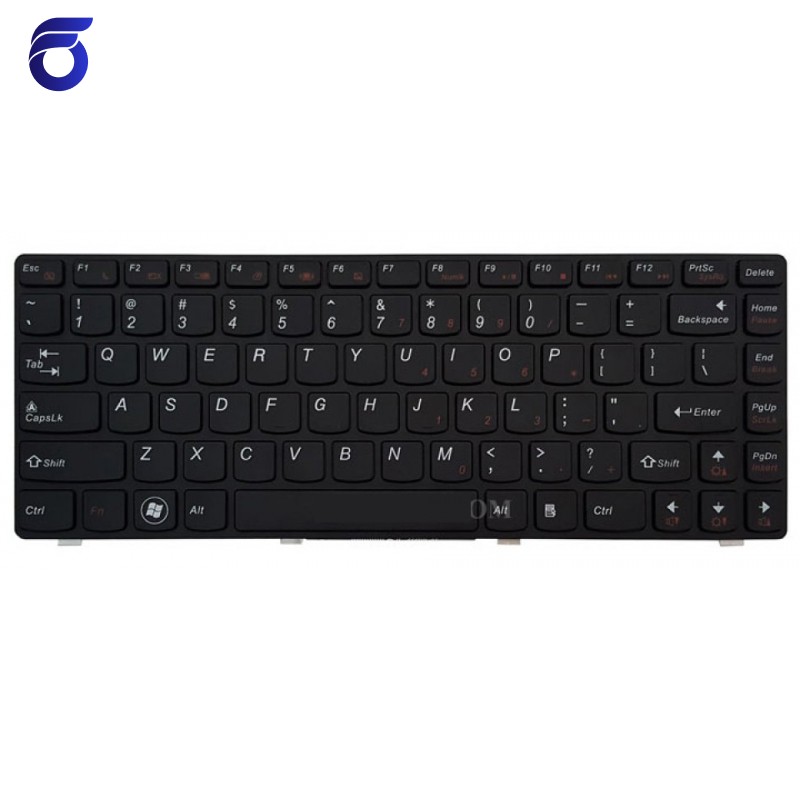 کیبورد لپ تاپ لنوو IdeaPad G480 مشکی-با فریم