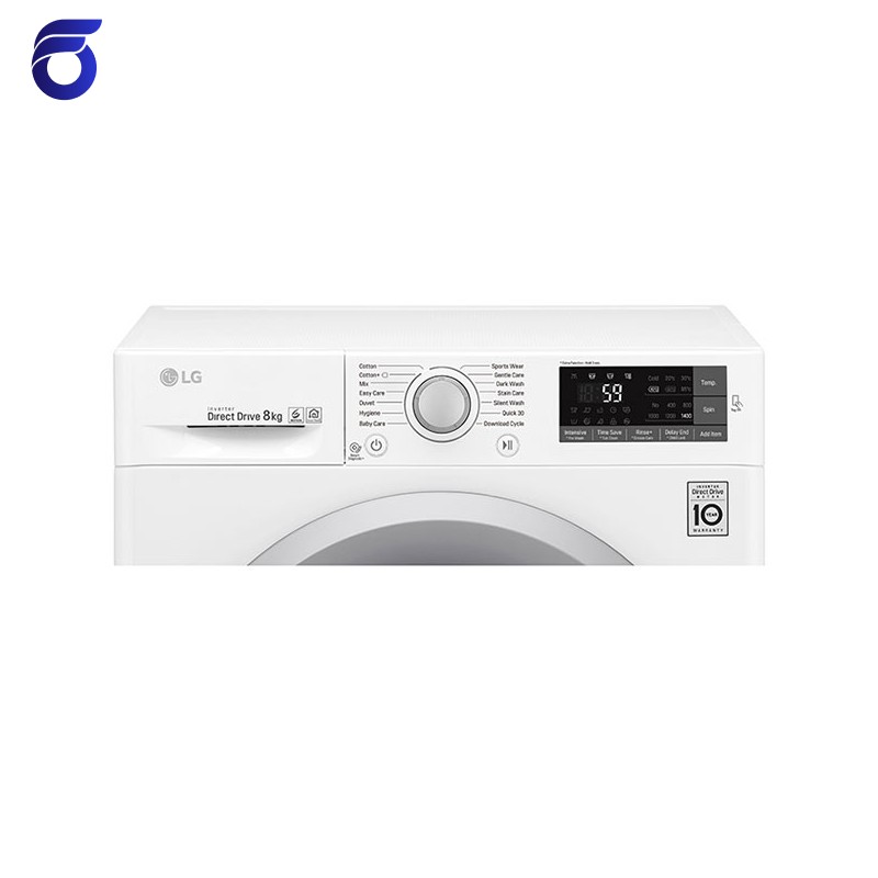 ماشین لباسشویی ال جی 8 کیلویی مدل F4J5TNP3W
