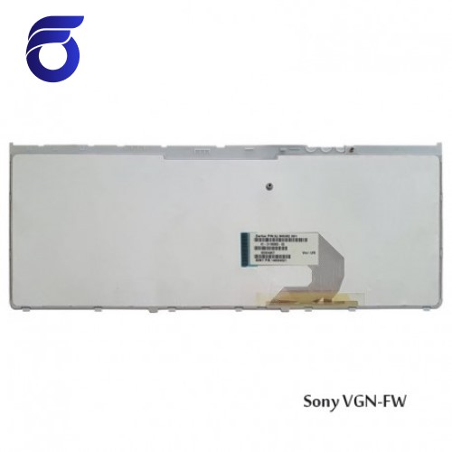 کیبورد لپ تاپ سونی VGN-FW سفید-بافریم نقره ای