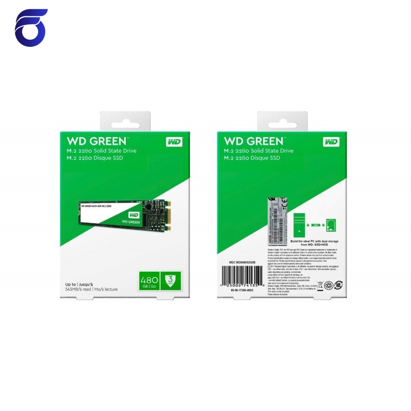 حافظه SSD وسترن دیجیتال مدل WD GREEN WDS480G2G0B M.2 2280 480GB