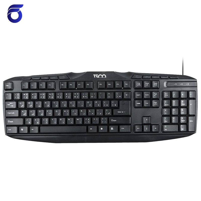 کیبورد با سیم تسکو مدل TSCO TK 8020