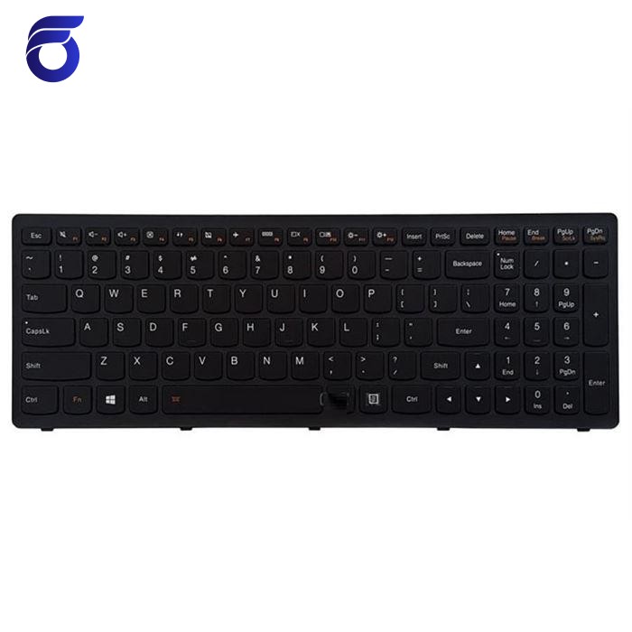 کیبورد لپ تاپ لنوو Ideapad Flex2-15D AMD مشکی-با بک لایت-با فریم