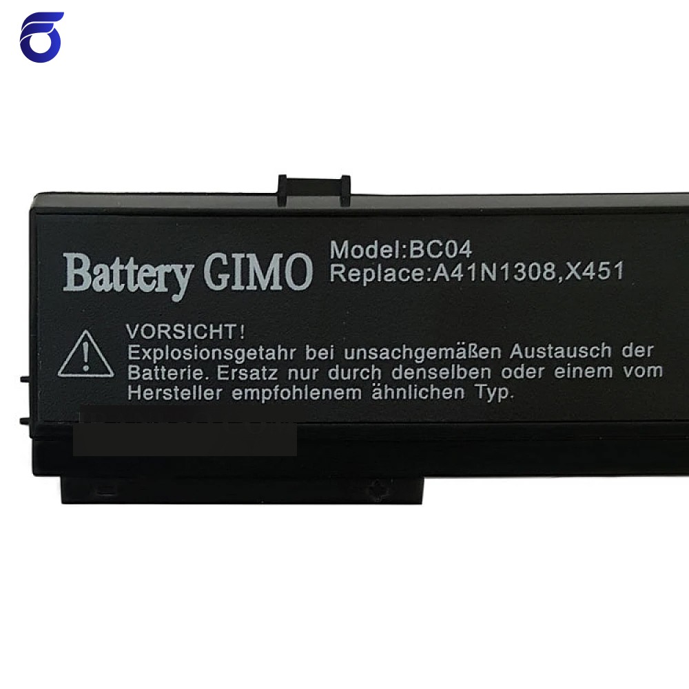 باتری لپ تاپ ایسوس Battery Asus X451 4Cell مشکی-داخلی