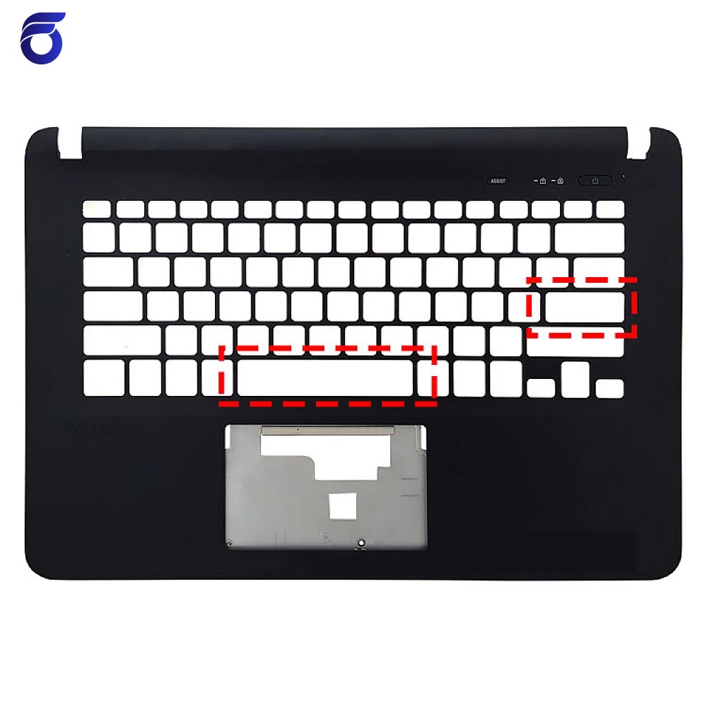 قاب کنار کیبرد لپ تاپ سونی Case C Sony SVF142 مشکی-اینتر کوچک Space بزرگ