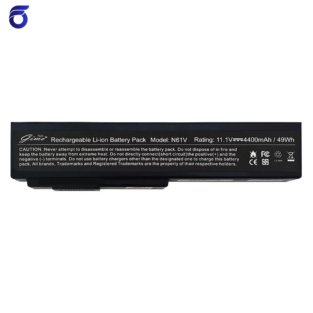 باتری لپ تاپ ایسوس Battery Asus A32-N61-6Cell Gimo Plus مشکی-49 وات ساعت