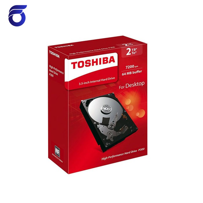 هارد دیسک توشیبا مدل Toshiba P300 HDWD120 2TB پک دار