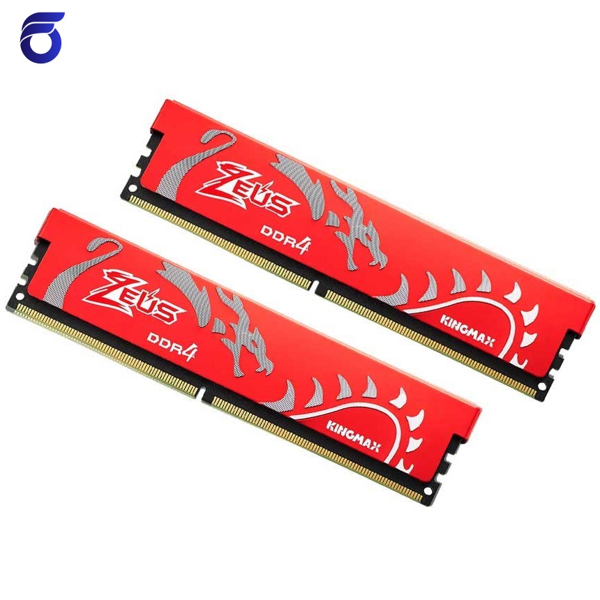 حافظه رم دسکتاپ کینگ مکس مدل Kingmax Zeus Dragon 8GB DDR4 3000Mhz