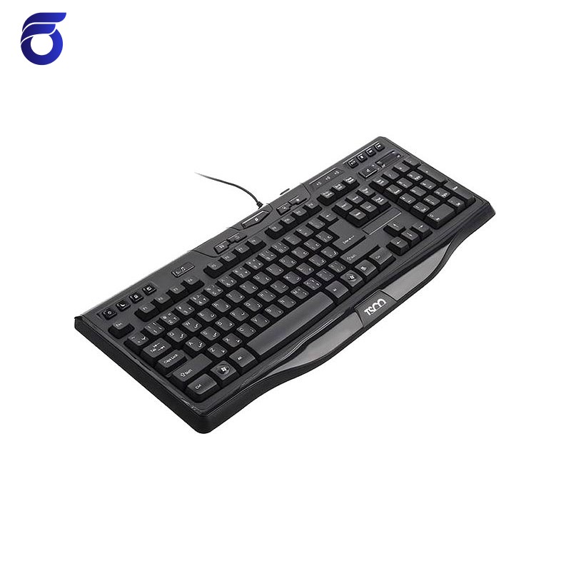 کیبورد با سیم تسکو مدل TSCO TK 8018