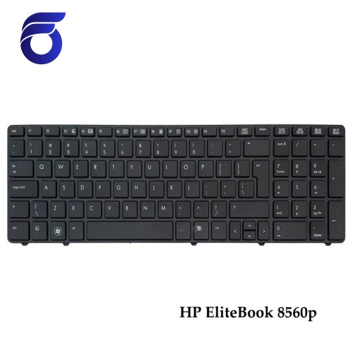 کیبورد لپ تاپ اچ پی 8560P مشکی - بدون موس - سه پیچ HP EliteBook 8560p Laptop Keyboard