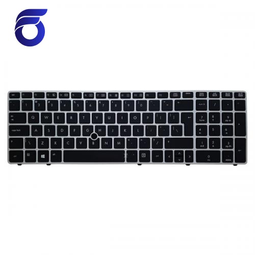 کیبورد لپ تاپ اچ پی EliteBook 8560P مشکی-با موس فریم نقره ای