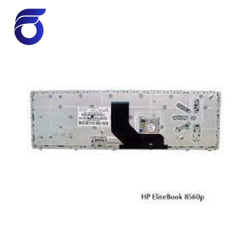 کیبورد لپ تاپ اچ پی EliteBook 8560P مشکی-با موس فریم نقره ای